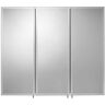 Croydex 30 in. W x 26 in. H Frameless Aluminum Recessed or Surface-Mount Bathroom Medicine Cabinet with Easy Hang System