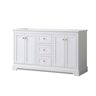 Wyndham Collection Avery 59.25 in. W x 21.75 in. D x 34.25 in. H Bath Vanity Cabinet without Top in White