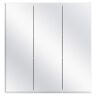 Glacier Bay 24.4 in. W x 25.2 in. H Rectangular Medicine Cabinet with Mirror in Silver with Adjustable Shelves