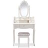 Baxton Studio Veronique 2-Piece White Bedroom Vanity Set