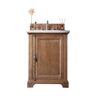 James Martin Vanities Providence 26 in. W x 23.5 in.D x 34.3 in. H Single Bath Vanity in Driftwood with Solid Surface Top in Arctic Fall
