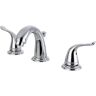 Kingston Yosemite 8 in. Widespread 2-Handle Bathroom Faucets with Plastic Pop-Up in Polished Chrome