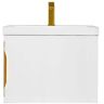 James Martin Vanities Columbia 23.6 in. W x 18.1 in. D x 16.9 in. H Bath Vanity in Glossy White with White Glossy Top