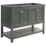 Fresca Manchester Regal 48 in. W Bathroom Double Vanity Cabinet Only in Gray Wood