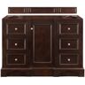 James Martin Vanities De Soto 49.3 in. W x 23.5 in. D x 35 in. H Single Bath Vanity Cabinet without Top in Burnished Mahogany