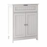 23.62 in. W x 12.99 in. D x 30.91 in. H Bathroom White Linen Cabinet