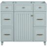 Siavonce 35.60 in. W x 17.80 in. D x 33.00 in. H Bath Vanity Cabinet without Top in Green