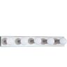 Generation Lighting Center Stage 30 in. 5-Light Chrome Traditional Wall Dressing Room Hollywood Bathroom Vanity Bar Light