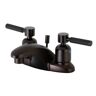 Kingston Kaiser 4 in. Centerset 2-Handle Bathroom Faucet in Oil Rubbed Bronze