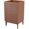 JONATHAN Y Calandre 20 in. W x 18 in. D x 33 in. H 2-Shelf Bath Vanity Cabinet without Top (Sink Basin not Included), Walnut