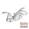MOEN Adler 4 in. Centerset 2-Handle Low-Arc Bathroom Faucet in Chrome