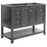 Fresca Manchester Regal 48 in. W Bathroom Vanity Cabinet Only in Gray Wood