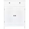 Winado 23.63 in. W x 11.82 in. D x 31.5 in. H Double Door Floor Cabinet in White