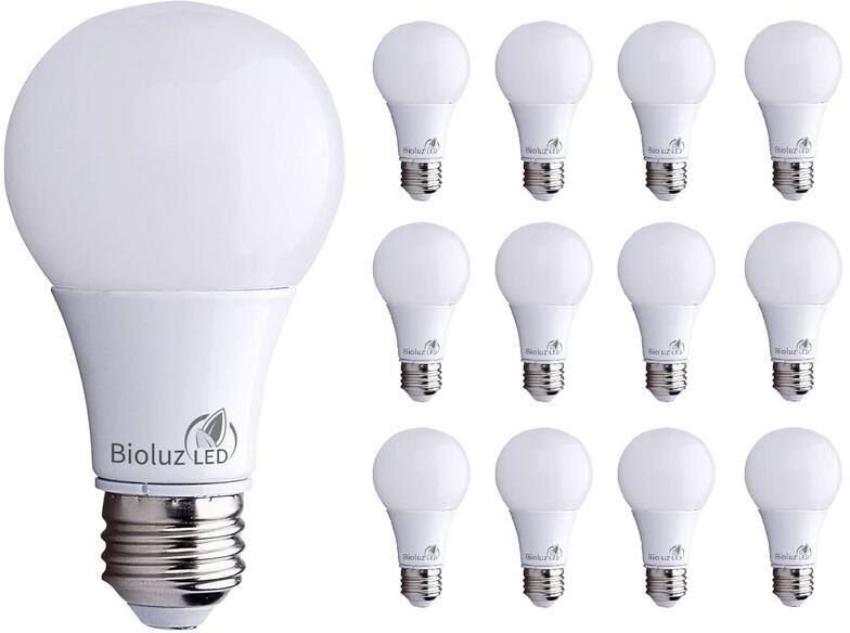 Etokfoks 3000k 40-Watt Equivalent A19 Non-Dimmable LED Light Bulb in Soft White (12-Pack)