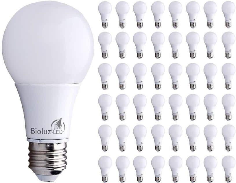 Etokfoks 3000k 40-Watt Equivalent A19 Non-Dimmable LED Light Bulb in Soft White (48-Pack)