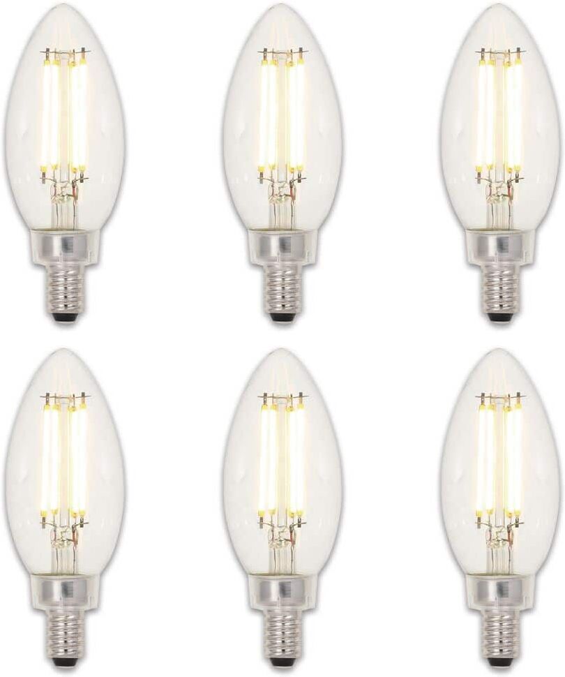 Westinghouse 40-Watt Equivalent B11 Dimmable Filament LED Light Bulb Soft White Light (6-Pack)