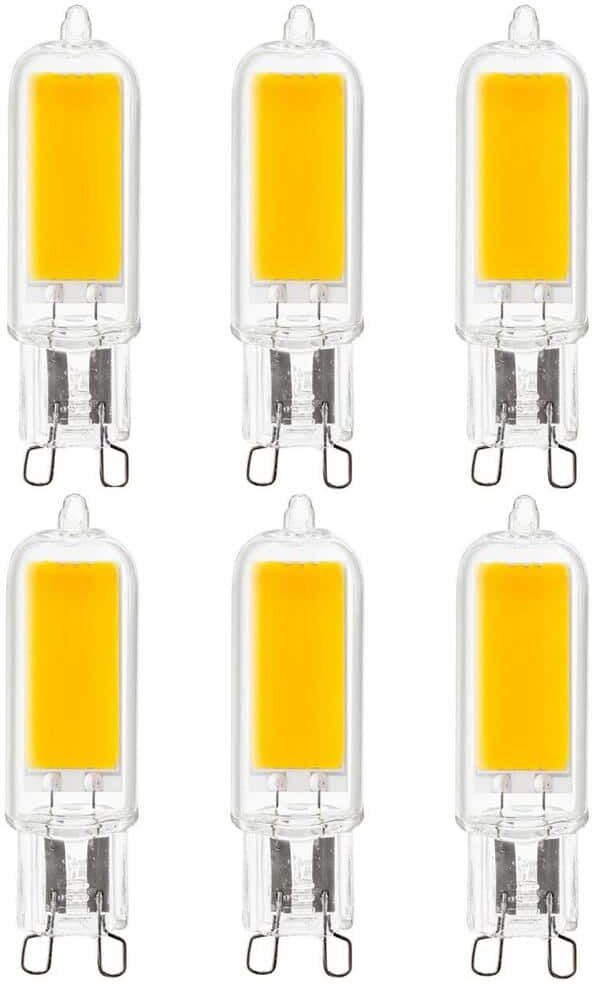 Sunlite 60-Watt Equivalent G9 UL Listed T4 LED Light Bulb Daylight 5000K (6-Pack)