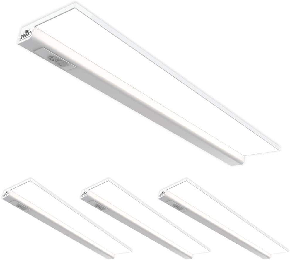 Feit Electric 20.5 in. (Fits 24 in.) Hardwired White Color Changing Onesync Integrated LED Linkable Under Cabinet Light (4-Pack)