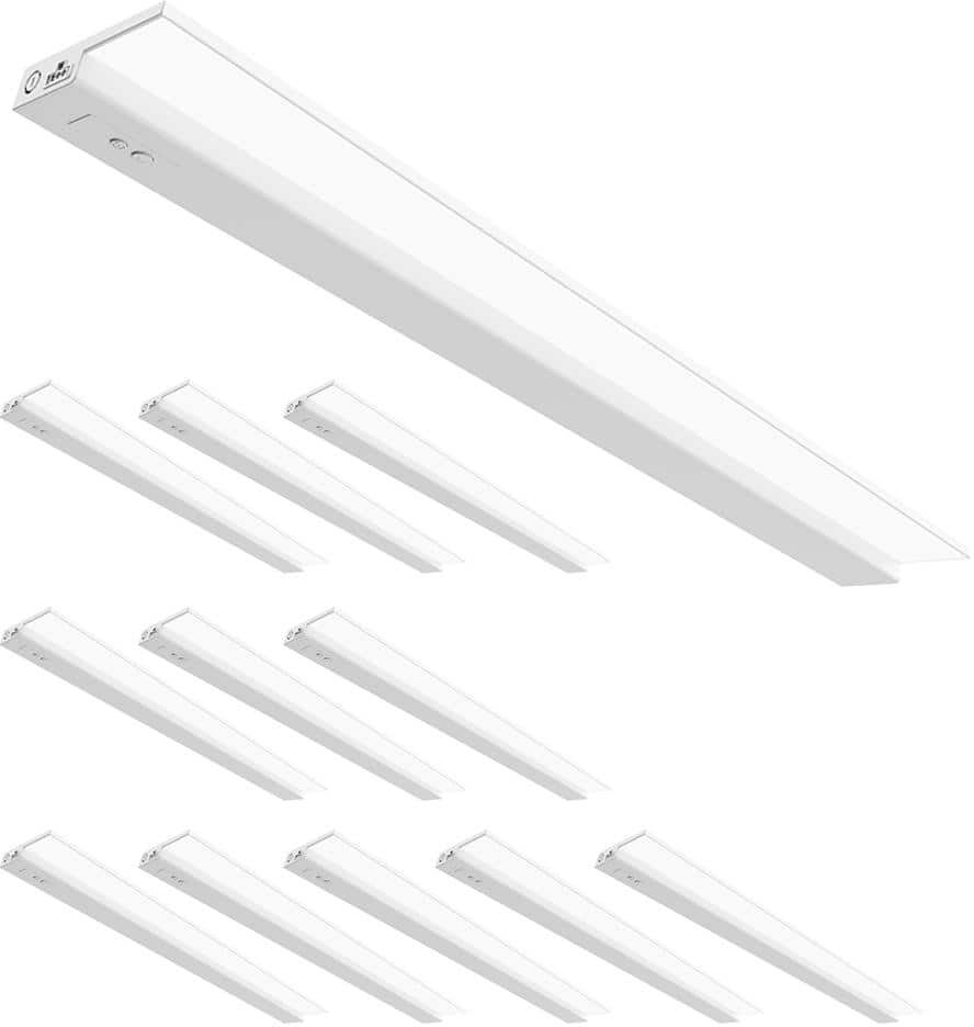 Feit Electric 32.5 in. (Fits 36 in.) Hardwired White Color Changing Onesync Integrated LED Linkable Under Cabinet Light (12-Pack)