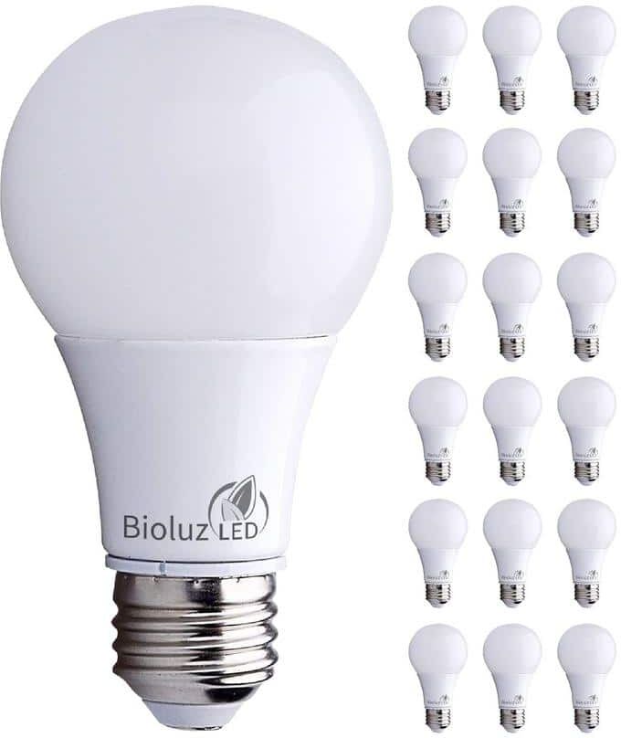 Etokfoks 3000k 40-Watt Equivalent A19 Non-Dimmable LED Light Bulb in Soft White (18-Pack)