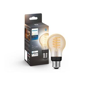 Philips Hue 40-Watt Equivalent A19 Smart LED Vintage Edison Tuneable White Light Bulb with Bluetooth (1-Pack)