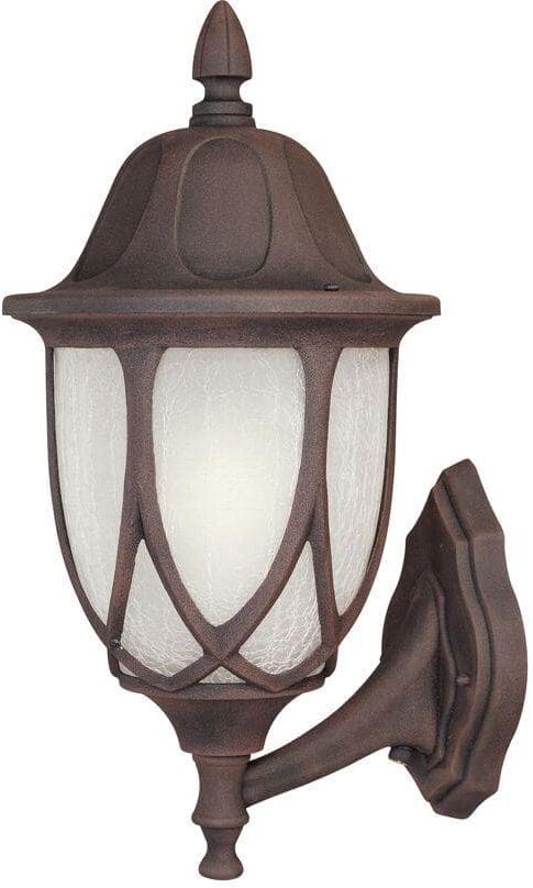 Designers Fountain Capella 18 in. Autumn Gold 1-Light Outdoor Line Voltage Wall Sconce with No Bulb Included