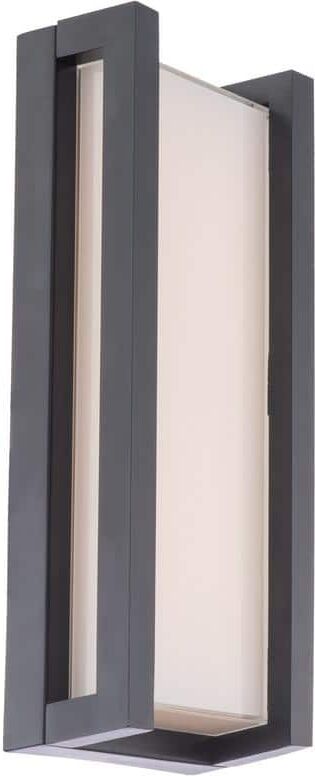 WAC Lighting Axel 14 in. Black Integrated LED Outdoor Wall Sconce in 3000K