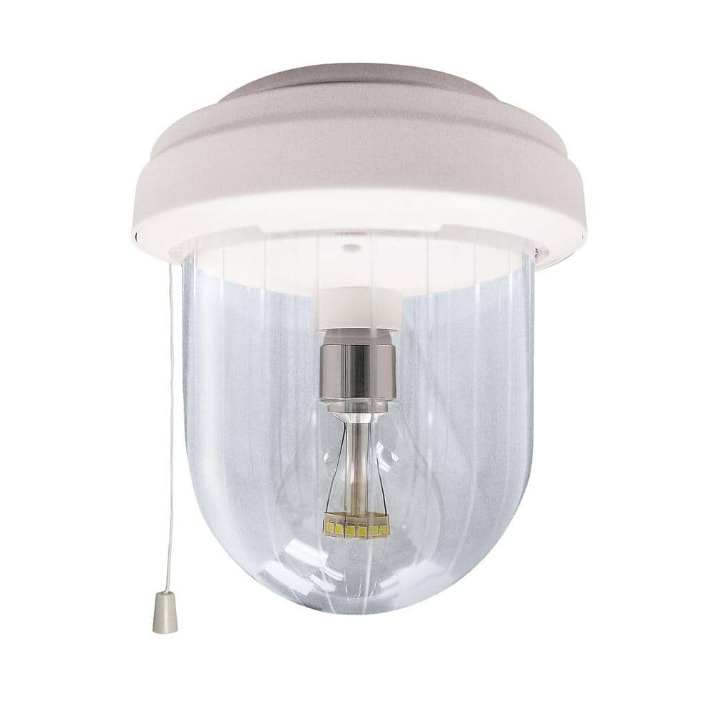 GAMA SONIC Solar Shed Light Clear Outdoor Integrated LED Area Light with GS Solar LED Light Bulb