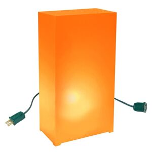 LUMABASE Orange Lighted Electric Luminaria Kit (10-Count String)