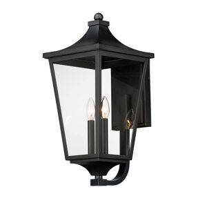 Maxim Lighting Sutton Place VX Large 2-Light Black Outdoor Hardwored Wall Sconce