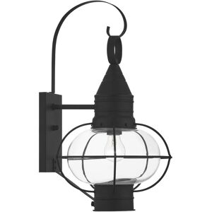 Livex Lighting Newburyport 1 Light Black Outdoor Wall Sconce