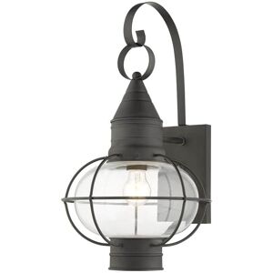 Livex Lighting Newburyport 1 Light Charcoal Outdoor Wall Sconce