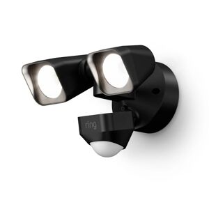 Ring Smart Lighting Black Motion Activated Outdoor Integrated LED Floodlight Wired