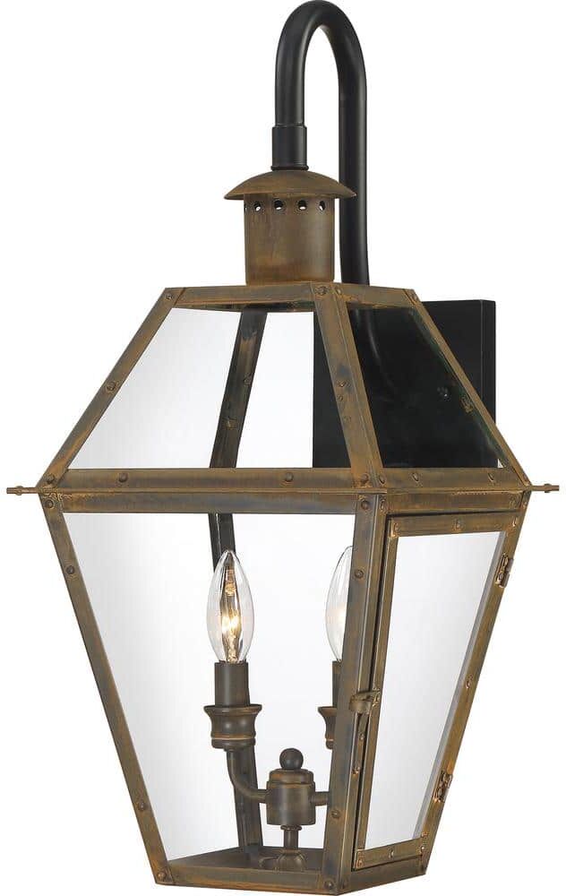 Quoizel Rue De Royal 1-Light Industrial Bronze Outdoor Wall Lantern Sconce