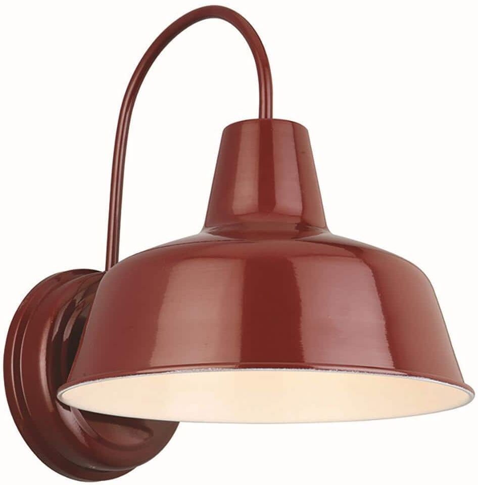 Design House Mason 1-Light Rustic Red Outdoor Wall Light Sconce