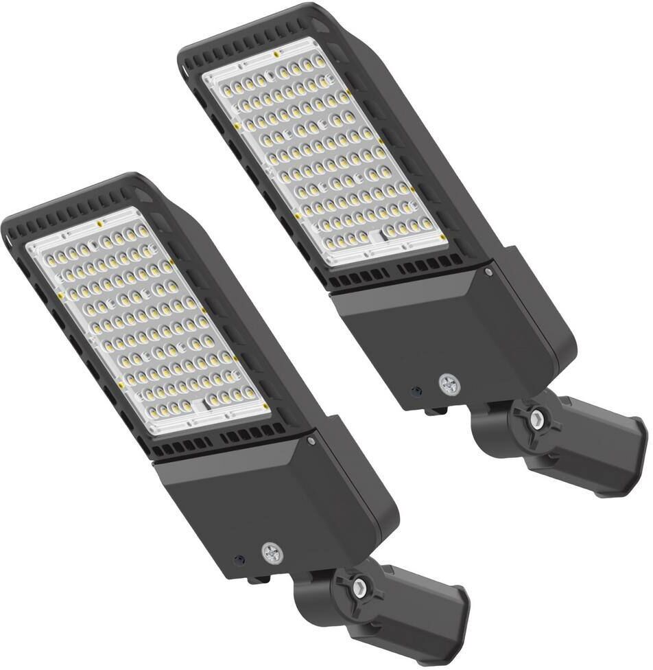 WYZM 1500- Watt Equivalent Integrated LED Bronze 300W LED Parking Lot Light 5000K LED Area Light, Slip Fitter, IP65-(2Pack)