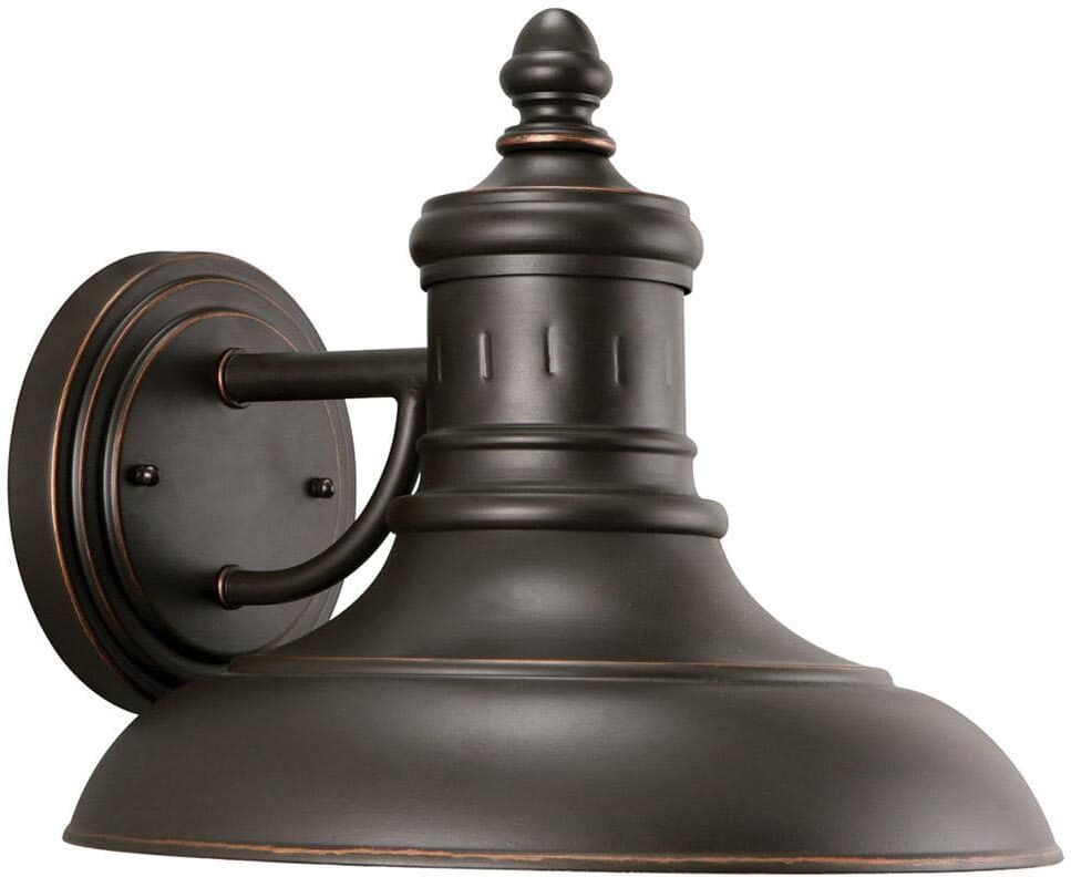 Design House Monterey Oil-Rubbed Bronze Outdoor Wall-Mount Dark-Sky Barn Light Sconce