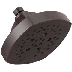 Delta Stryke 5-Spray Patterns 1.75 GPM 6 in. Wall Mount Fixed Shower Head with H2Okinetic in Venetian Bronze