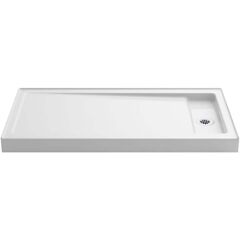 KOHLER Bellwether 60 in. x 32 in. Cast Iron Single Threshold Shower Base with Right-Hand Center Drain in White