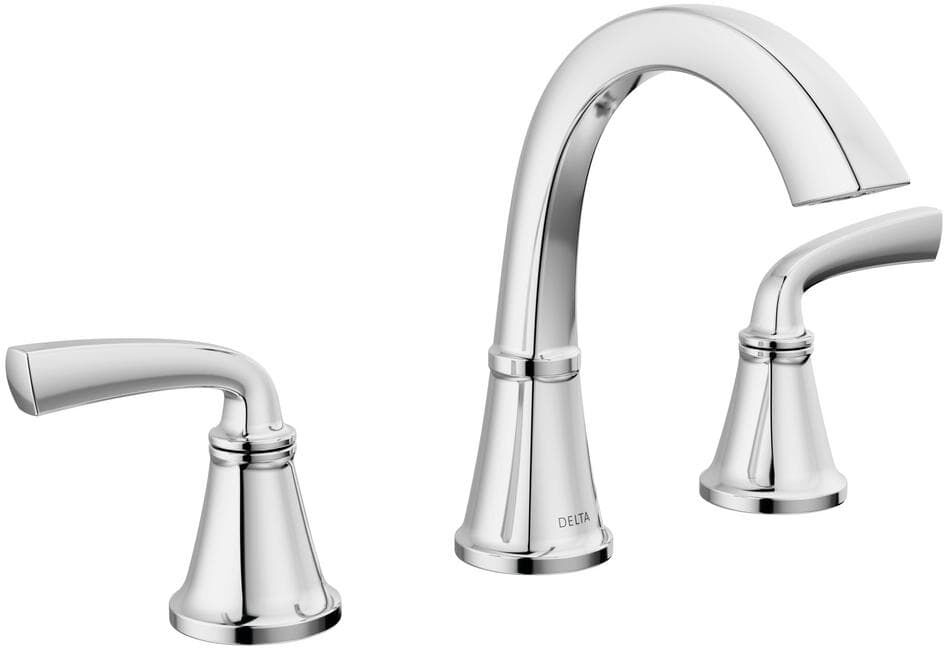 Delta Geist 8 in. Widespread Double-Handle Bathroom Faucet in Polished Chrome