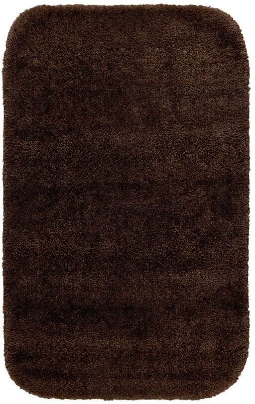 Garland Rug Traditional Chocolate 24 in. x 40 in. Washable Bathroom Accent Rug