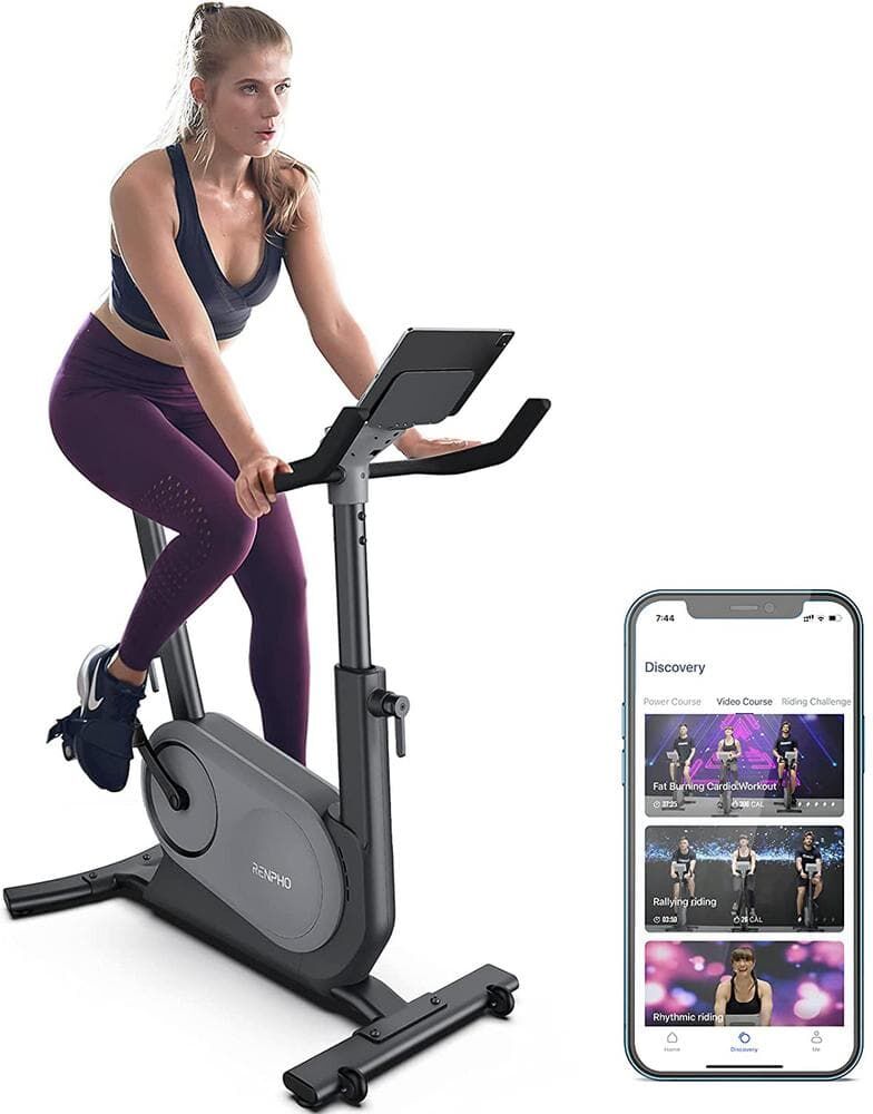 RENPHO AI Smart Exercise Bike Indoor Cycling Bike with Auto Resistance