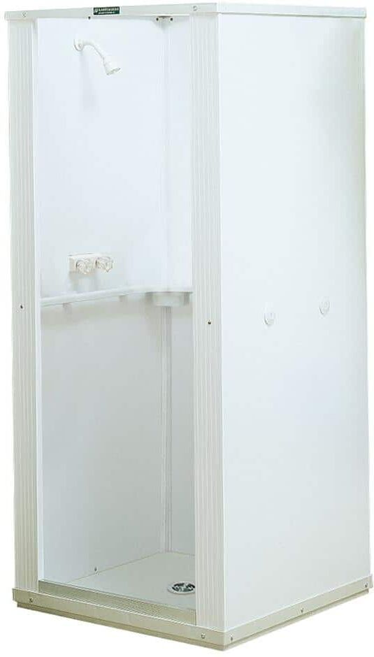 Durastall 32 in. x 32 in. x 75 in. Shower Stall with Standard Base in White