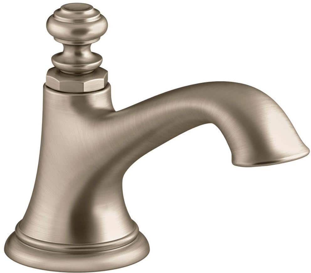 KOHLER Artifacts 5.375 in. Bathroom Sink Spout with Bell Design, Vibrant Brushed Bronze