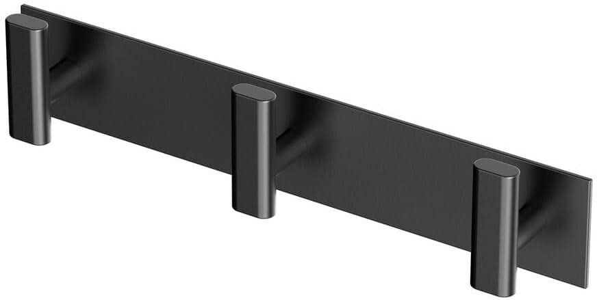 Gatco Elevate All Modern Decor Triple Robe Hook in Matte Black