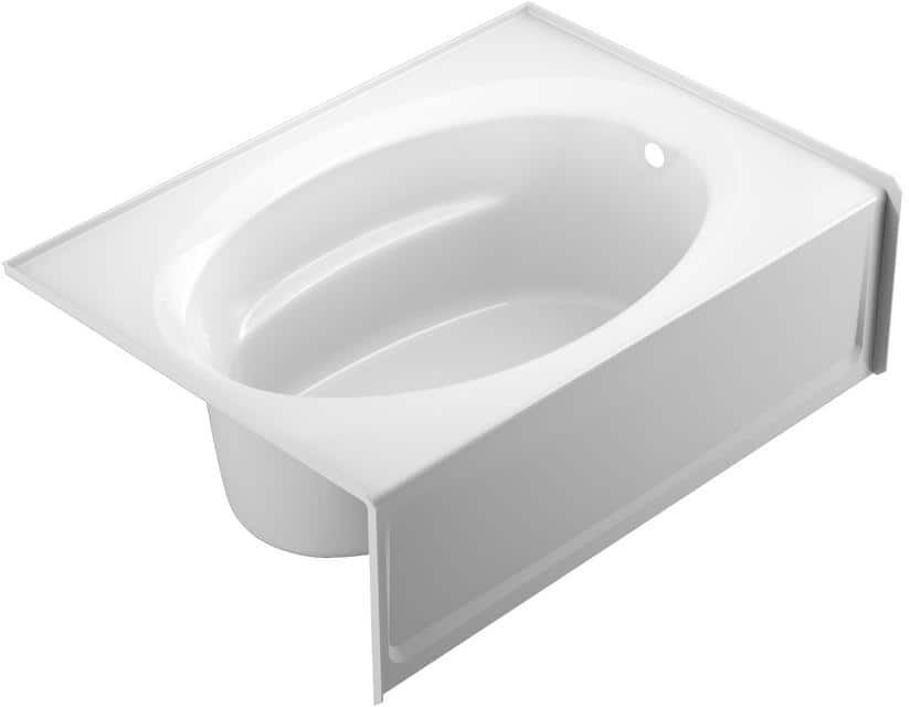 JACUZZI PROJECTA 60 in. x 42 in. Acrylic Right Drain Rectangular Apron Front Soaking Bathtub in White