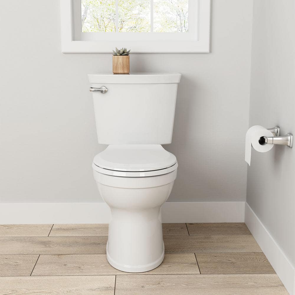 American Standard Champion Tall Height 2-Piece High-Efficiency 1.28 GPF Single Flush Round Front Toilet in White Seat Included (3-Pack)