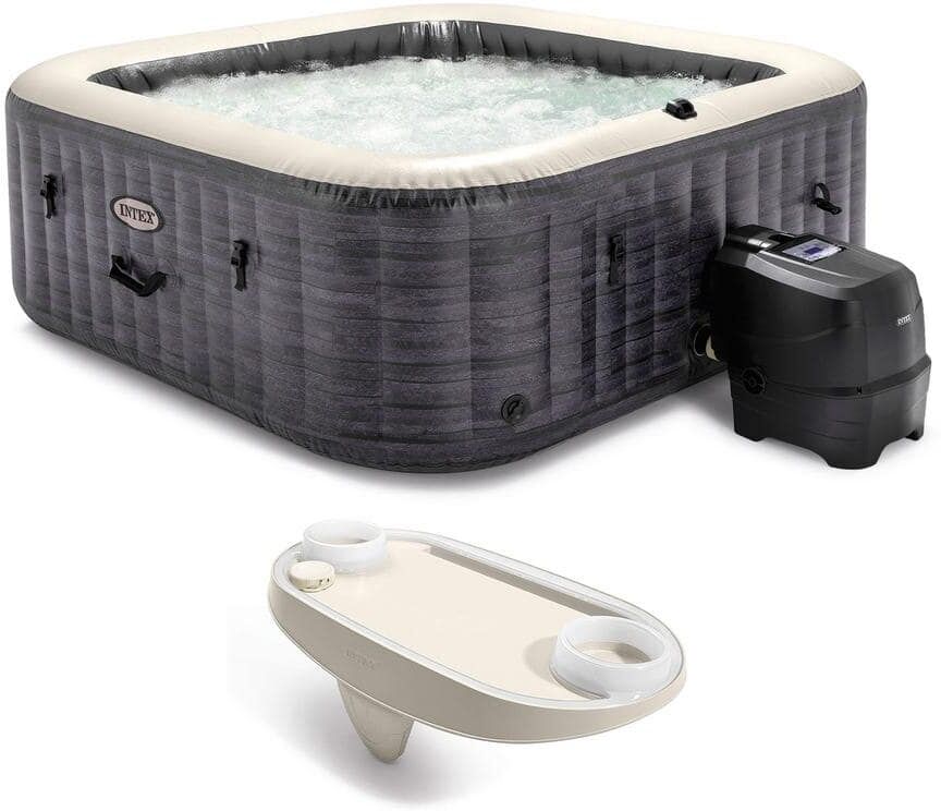 Intex 6-Person 140-Jet Hot Tub with Tablet and Phone Tray