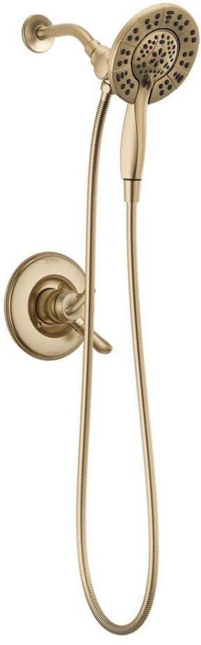 Delta Linden In2ition 2-in-1 Rough Not Included 1-Handle Shower Faucet in Champagne Bronze (Valve Not Included)