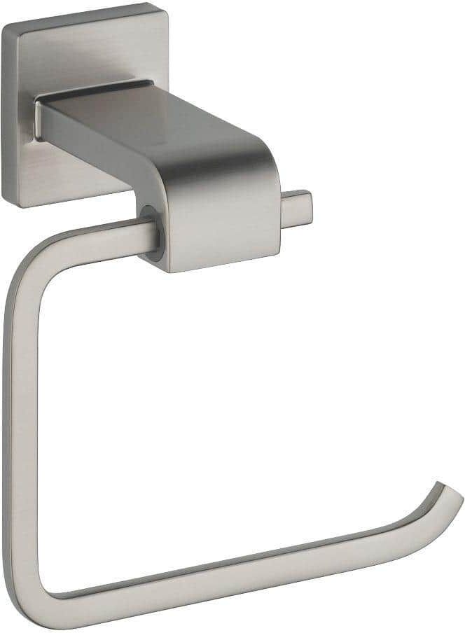 Delta Ara Wall Mount Open Square Toilet Paper Holder Bath Hardware Accessory in Stainless Steel